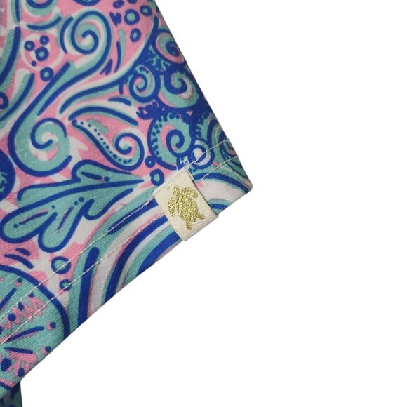 Simply Southern Pink and Blue SWIRLY Top Seashells Beach Small - Picture 7 of 16